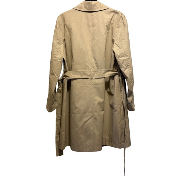 NWT J.Crew Factory Light Khaki Trench Coat Size 8, Classic Neutral Preppy BO622 - Picture 6 of 12